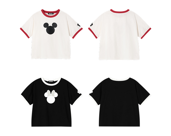 ミッキーマウスアイコンデザイン Tシャツ/ミニーマウスアイコンデザイン Tシャツイメージ
