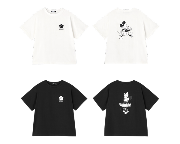 ミッキーマウスバックプリントデザイン Tシャツ/ミニーマウスバックプリントデザイン Tシャツイメージ